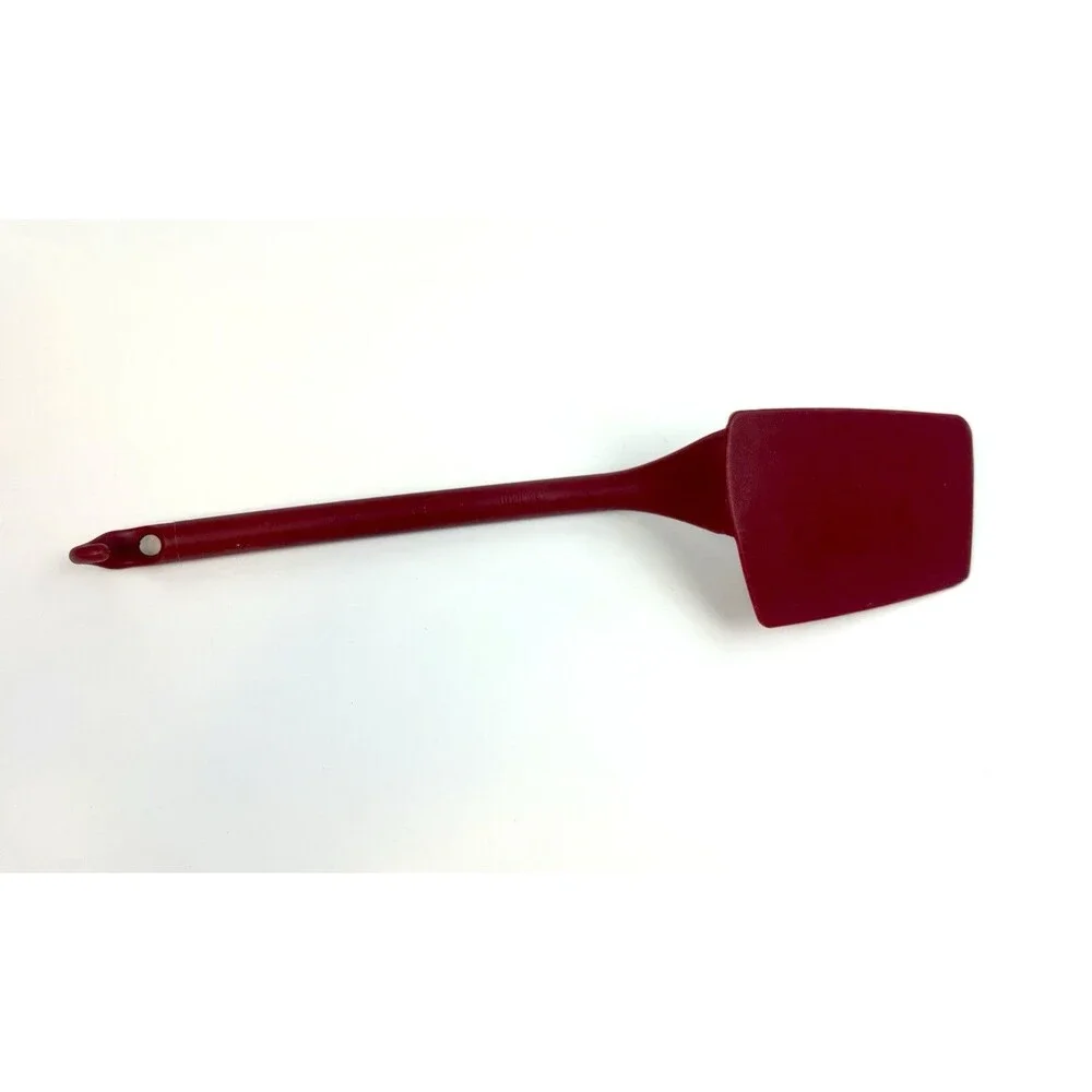 Bialetti Maroon 12” Spatula Heat Resistant Kitchen Turner with Hanging Hook